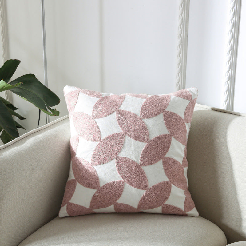 Geometric Bohemian Embroidery Couch Living Room Embroidered Cushion - Adore India