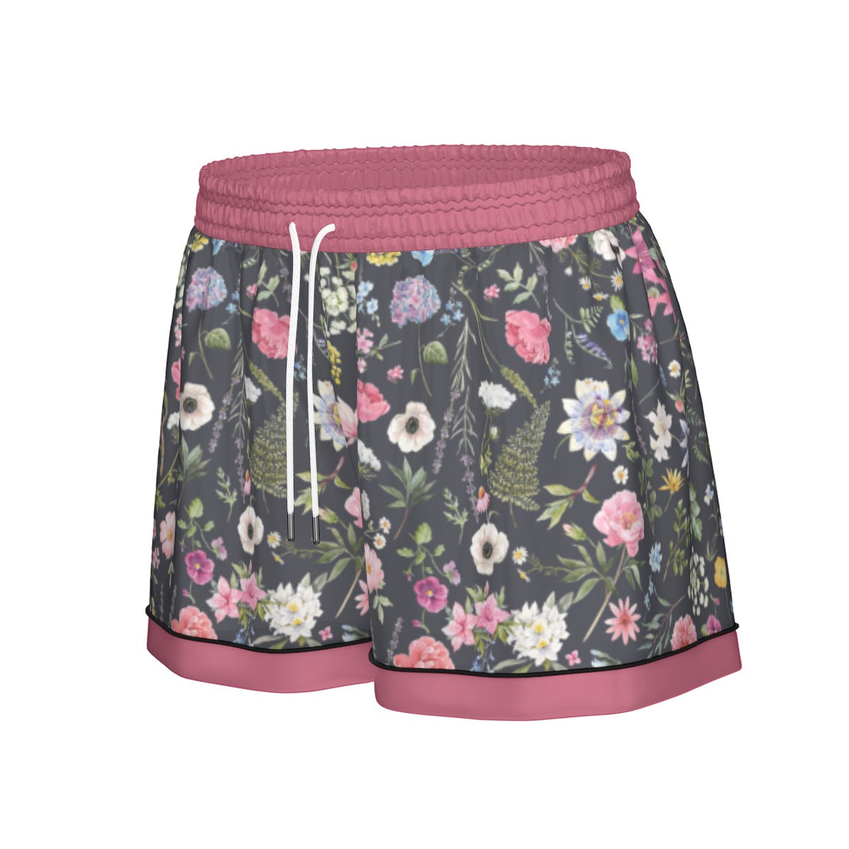 Black Floral Exotic Women's Silky Sleepwear Set - Adore India