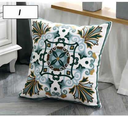 Ethnic Home Decoration Embroidered Cushion Cover - Adore India   