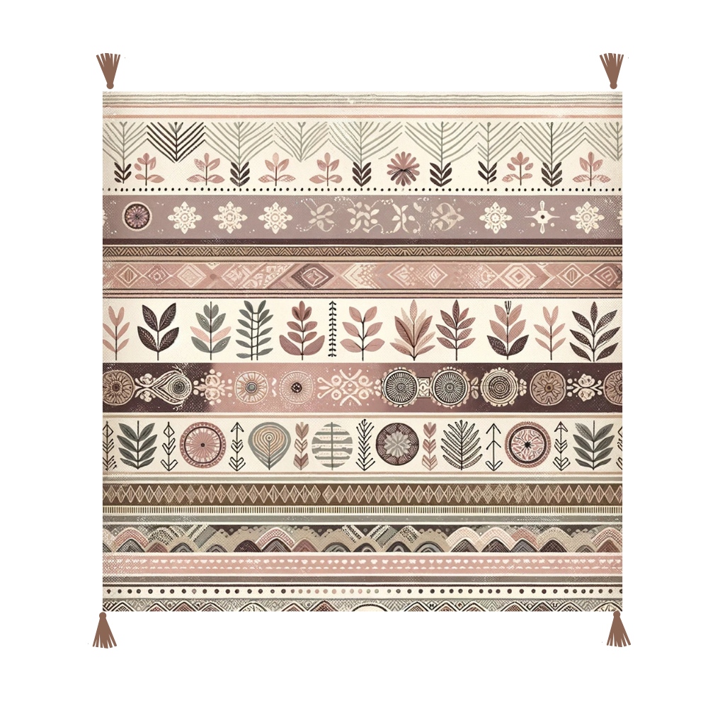 Antique Bohemian Embroidered Cotton Bedding Cushion Throw