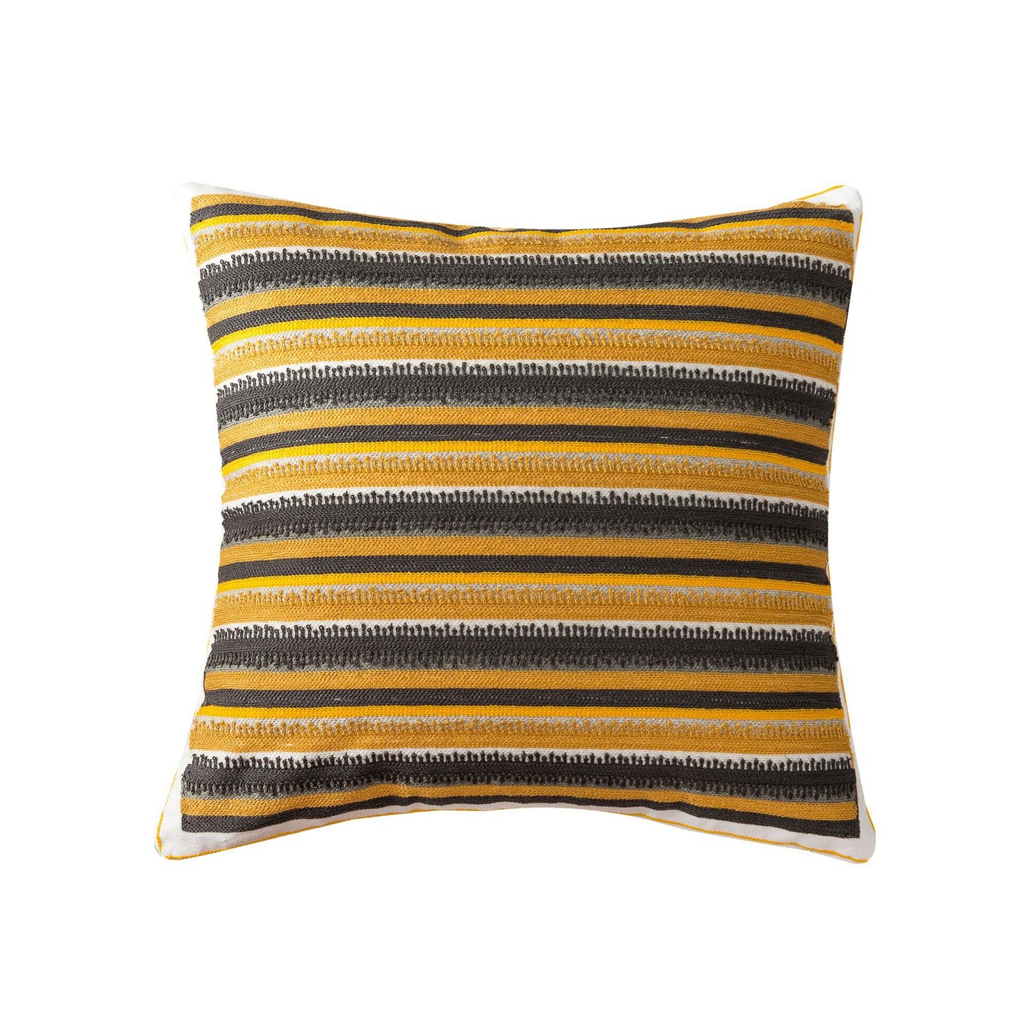 Nordic Bohemian Geometrical Full Embroidered Cushion Cover - Adore India   