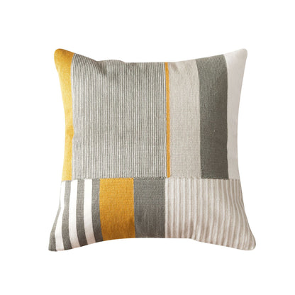 Nordic Bohemian Geometrical Full Embroidered Cushion Cover - Adore India   