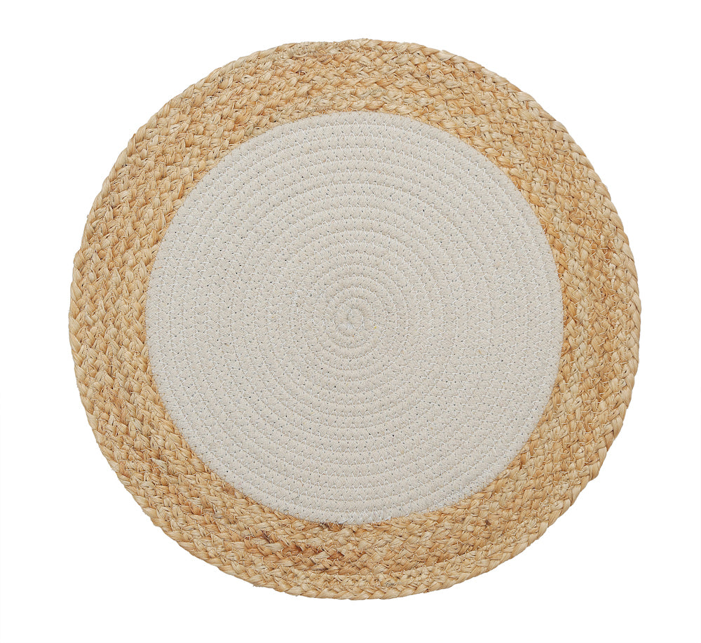 Serena Eco-Friendly Round Jute Table Placemats Durable and Stylish