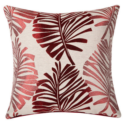 Leaf Linen Printed Home Decoration Cushion Cover - Adore India   