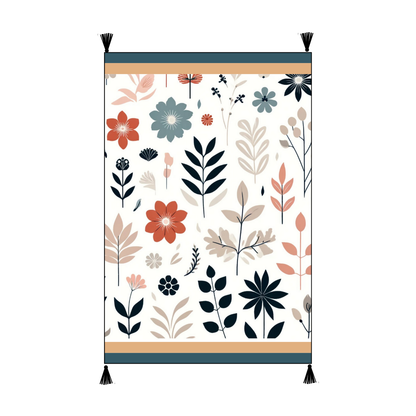 Scandinavian Embroidered Cotton Bedding Cushion Throw