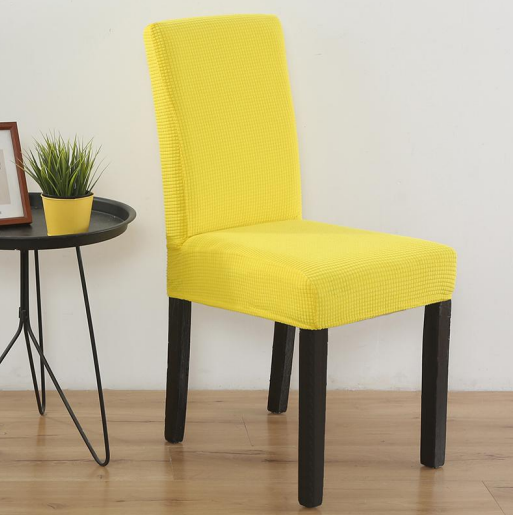 Color Yellow Stretchable Chair Protector Cover