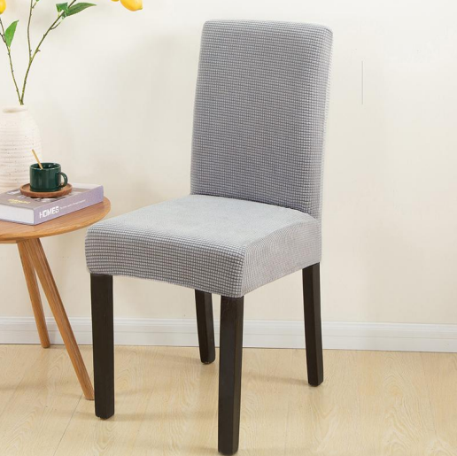 Color Light Gray Stretchable Chair Protector Cover