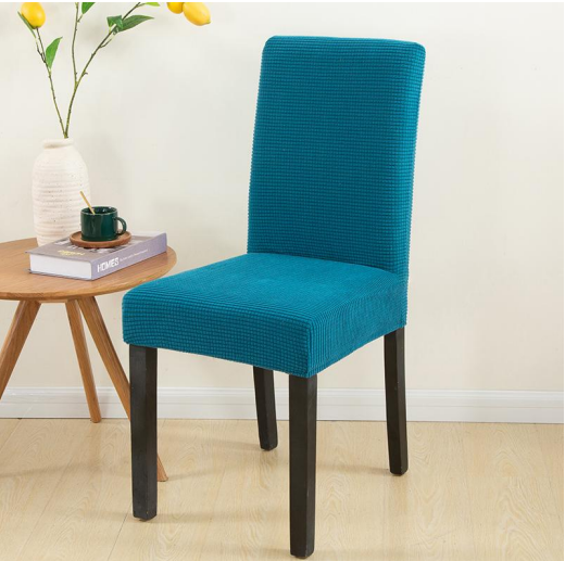 Color Teal Stretchable Chair Protector Cover