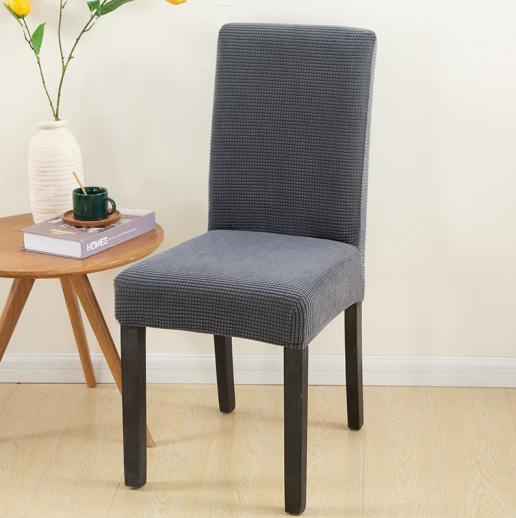 Color Gray Stretchable Chair Protector Cover