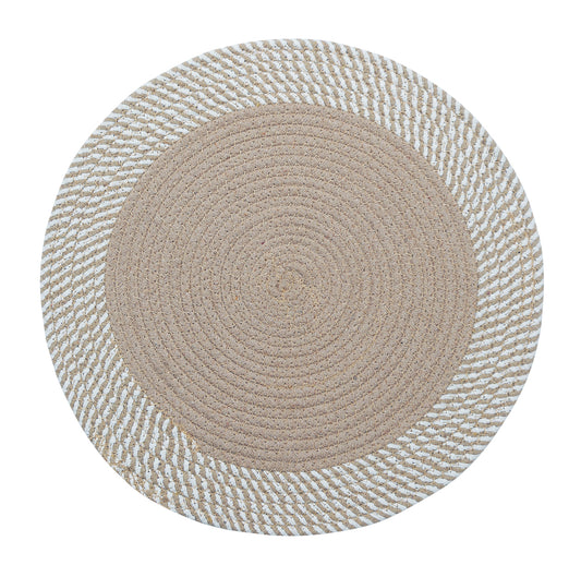 Freya Round Jute Placemats for Table - Eco-Friendly Kitchen Accessories