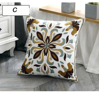 Ethnic Home Decoration Embroidered Cushion Cover - Adore India   