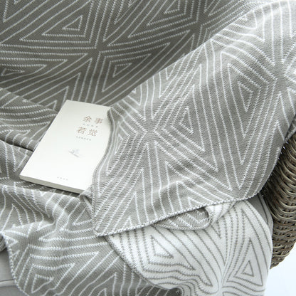 Bohemian Cotton Double Sided Geometric Blanket Throw - Adore India   