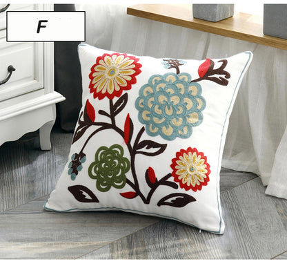 Ethnic Home Decoration Embroidered Cushion Cover - Adore India   