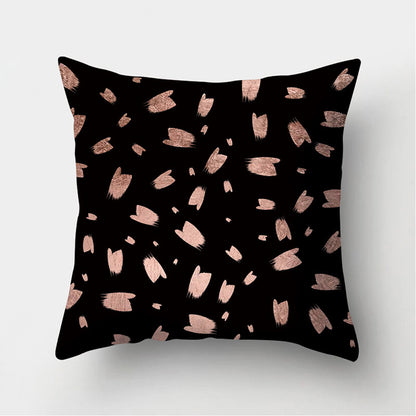 Abstract Leather Velvet Pillowcase Sofa Cushion Cover - Adore India   