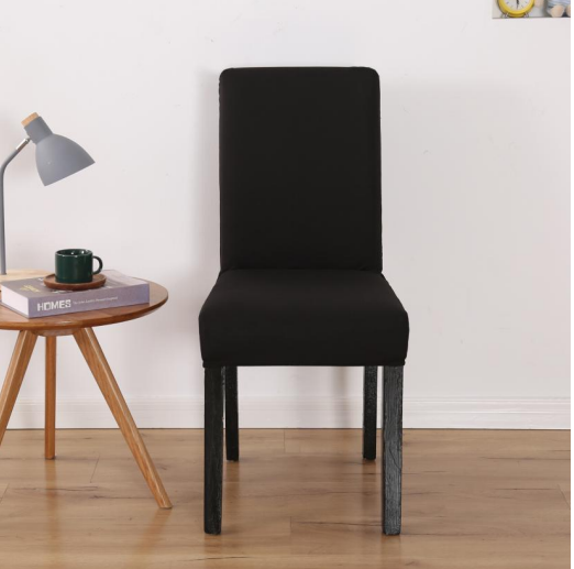 Black Stretchable Chair Protector Cover