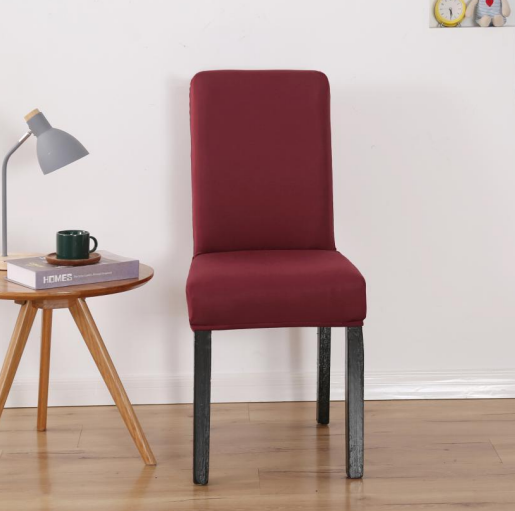 Burgundy Stretchable Chair Protector Cover