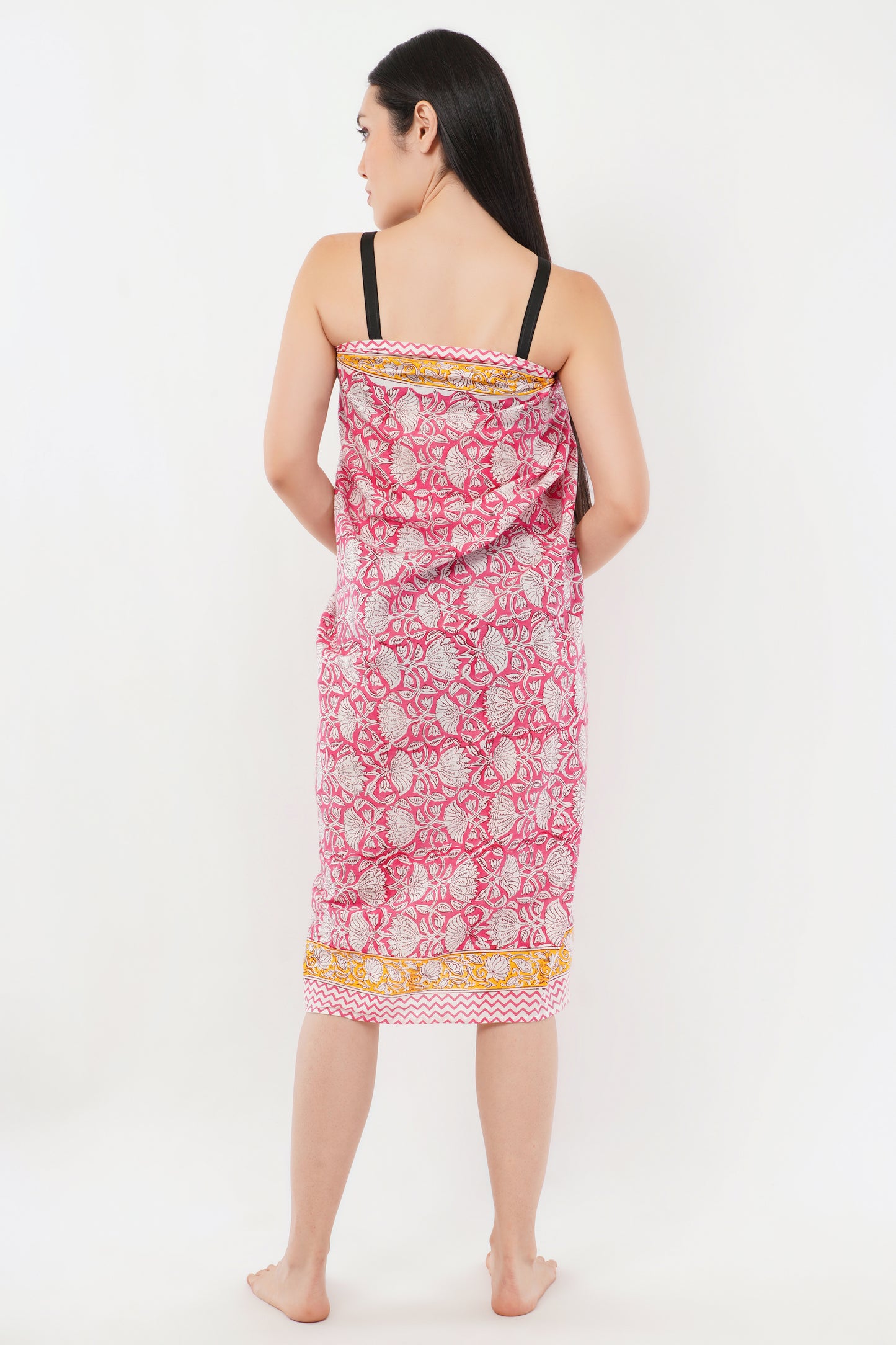 Cotton Hand Printed Floral Beach Sarongs Wrap Kamilini