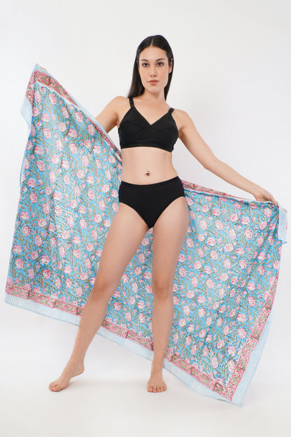 Cotton Floral Printed Beach Sarongs Wrap Tarang