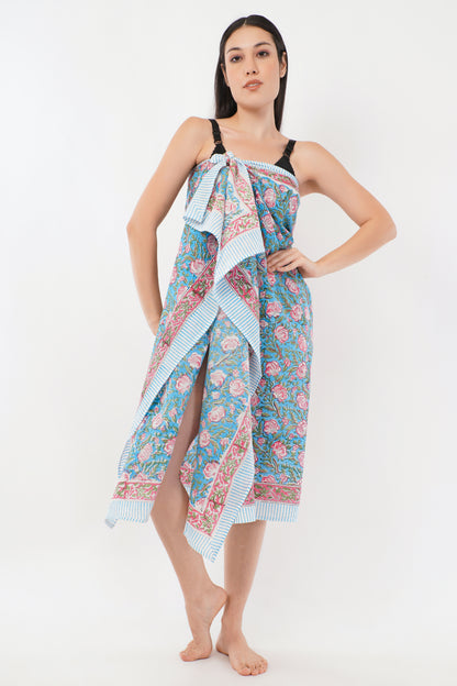Cotton Floral Printed Beach Sarongs Wrap Tarang