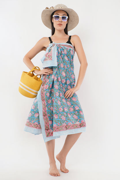 Cotton Floral Printed Beach Sarongs Wrap Tarang