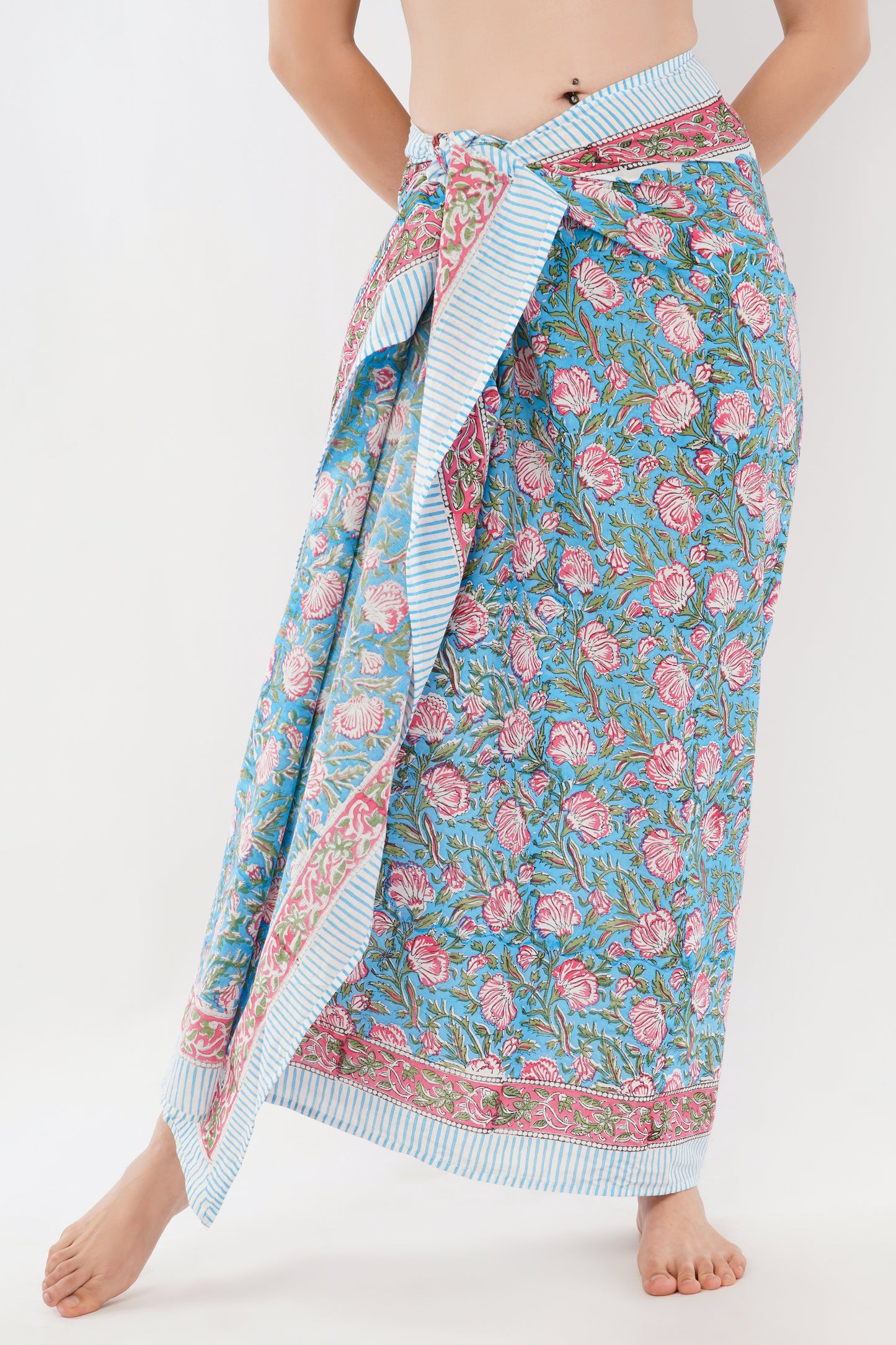 Cotton Floral Printed Beach Sarongs Wrap Tarang
