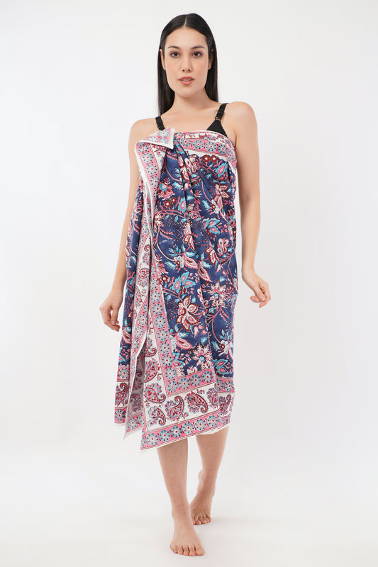 Cotton Hand Printed Floral Beach Sarongs Wrap Raatrani