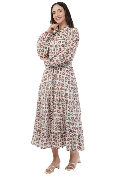 Hand Block Printed Cotton Shirt Dress – Vintage Jewel
