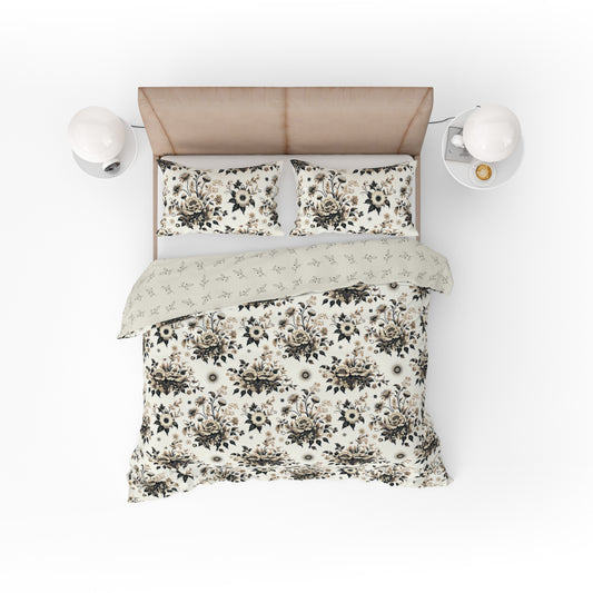 Bohemian Vintage Retro Floral Cotton Reversible Quilt Cover Set - Adore India   