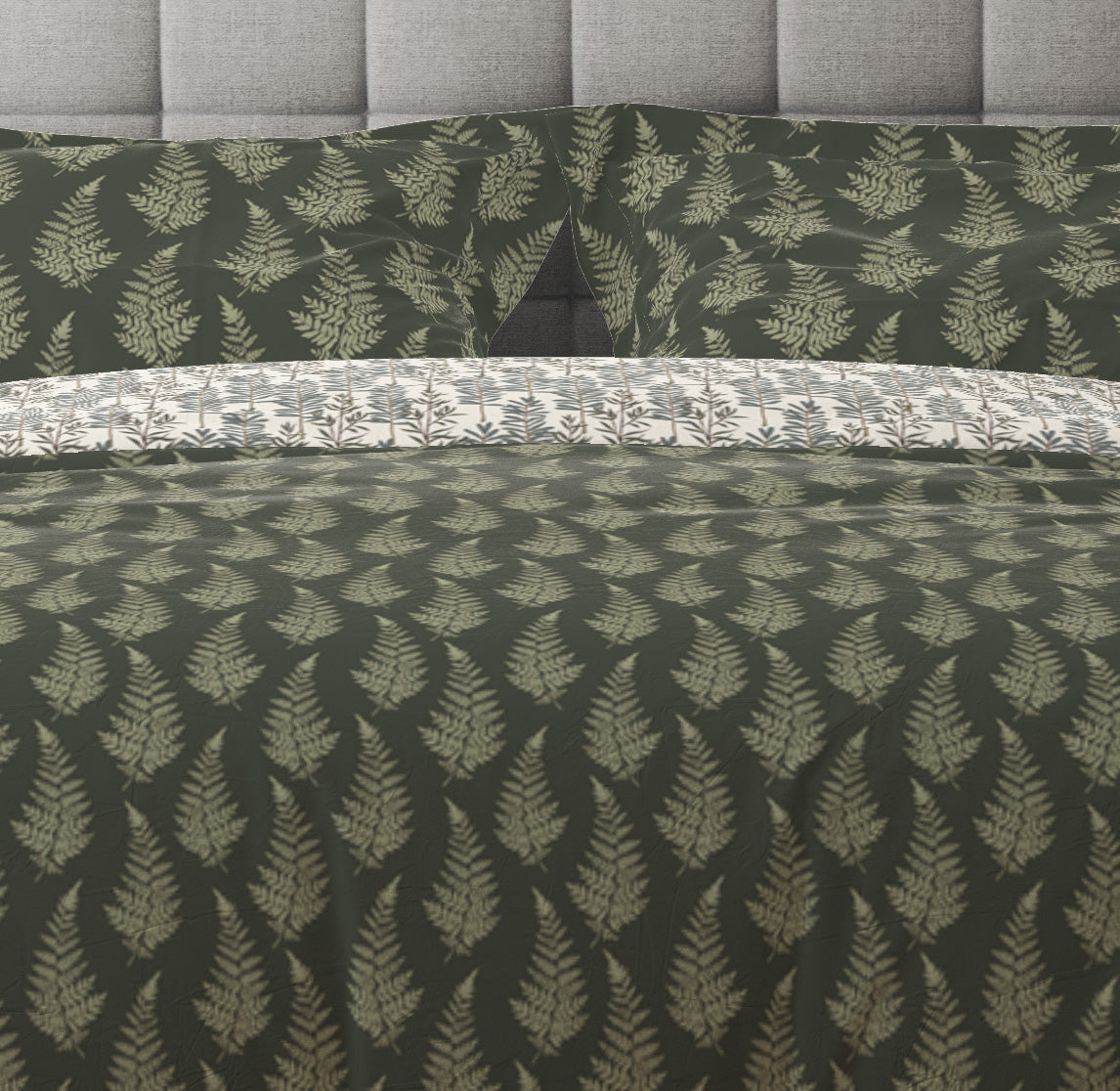 Bohemian Vintage Retro Booti Floral Cotton Reversible Quilt Cover Set - Adore India   