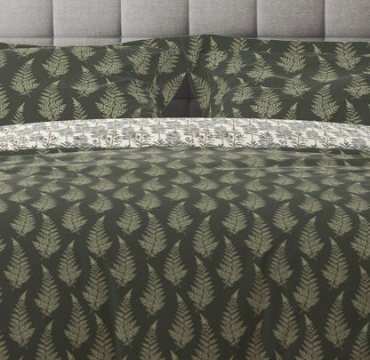 Bohemian Vintage Retro Booti Floral Cotton Reversible Quilt Cover Set - Adore India   