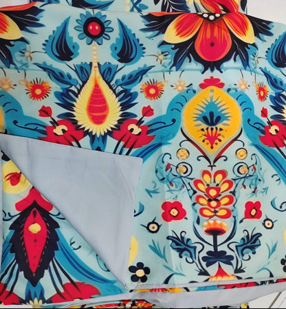 Vintage Red Daisy Floral Reversible Quilt Cover Set - Adore India   