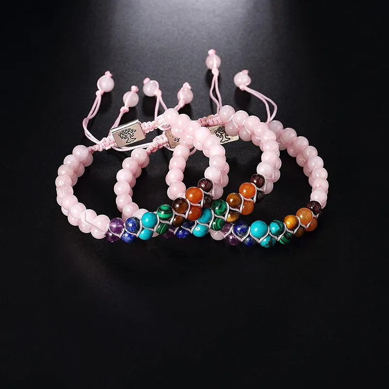 7 Chakra Crystal Beads Yoga Meditation Bracelet - Adore India   