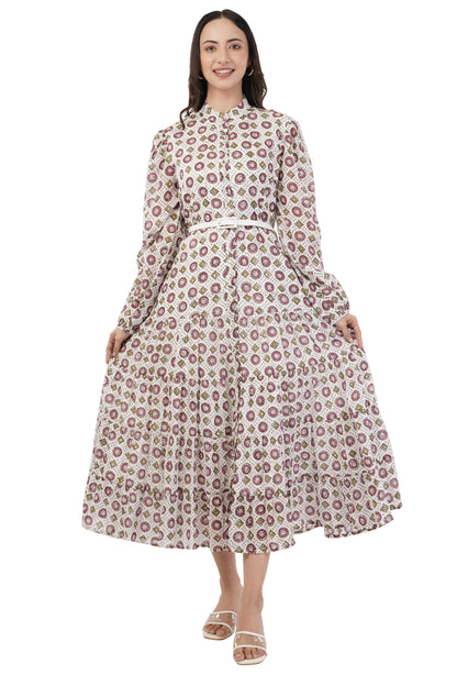 Hand Block Printed Cotton Shirt Dress – Vintage Jewel