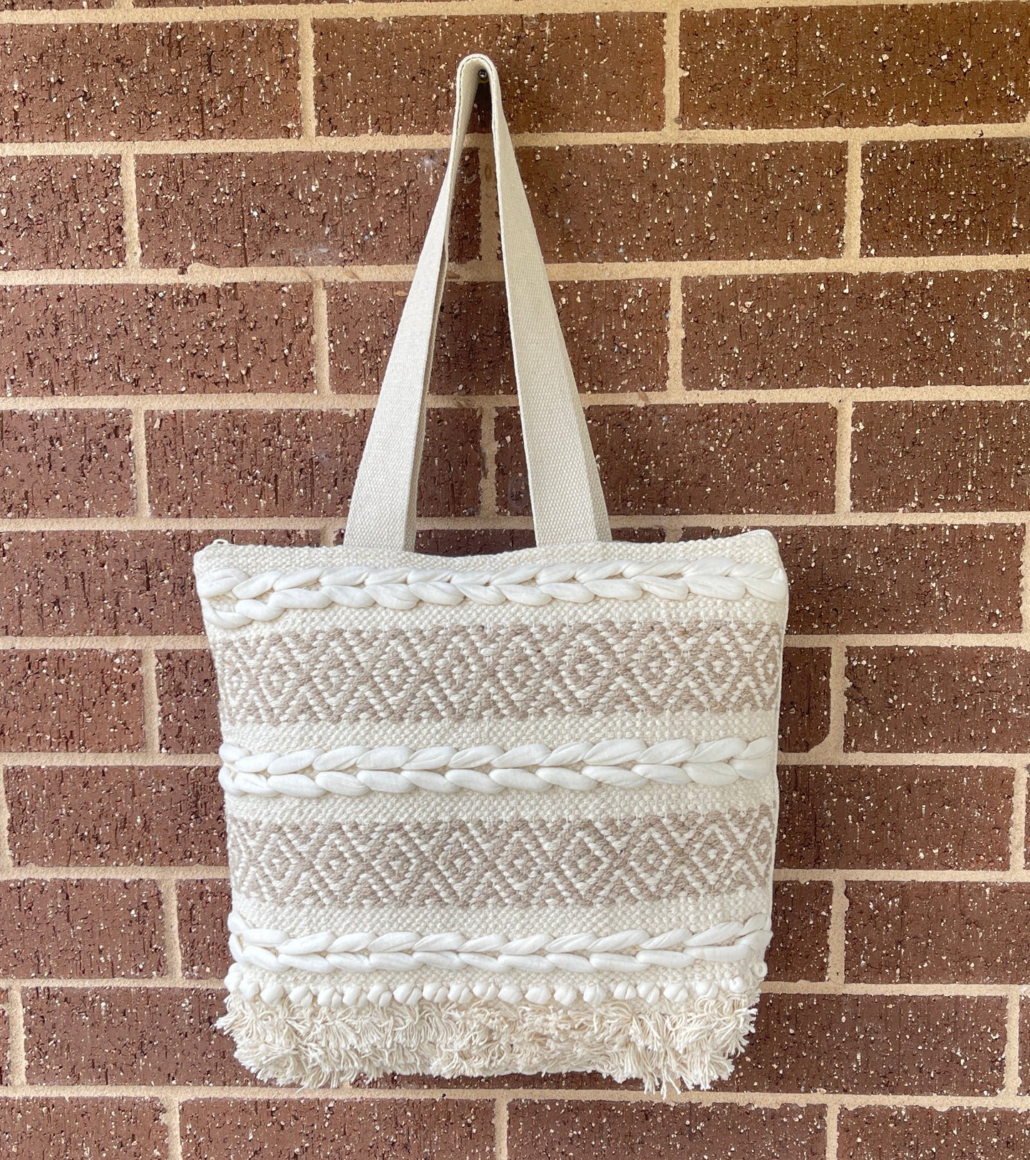 Handmade Boho Cotton Bags Beach Boho Tote & Coastal Handbags