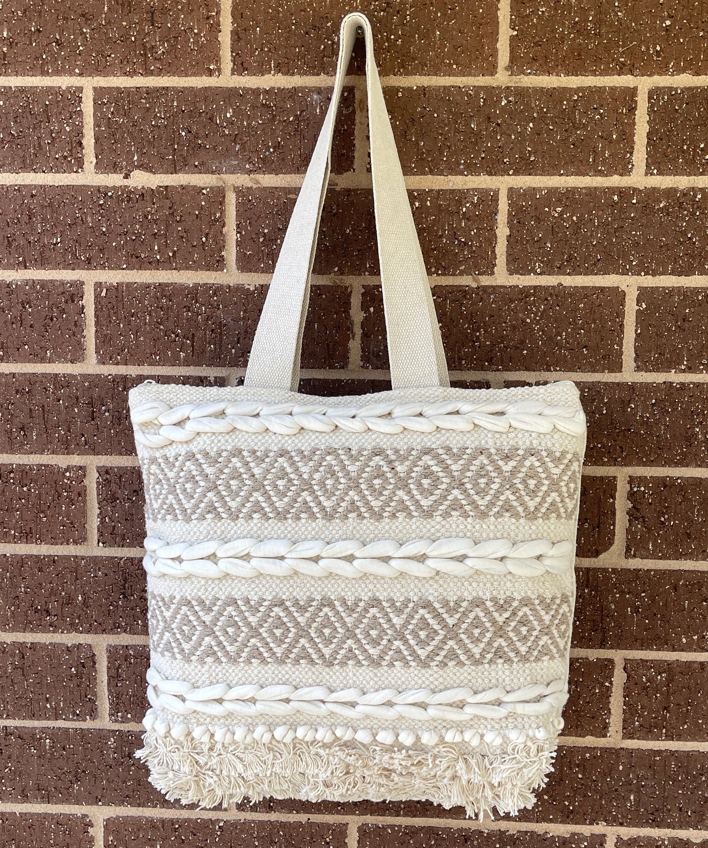 Handmade Boho Cotton Bags Beach Boho Tote & Coastal Handbags