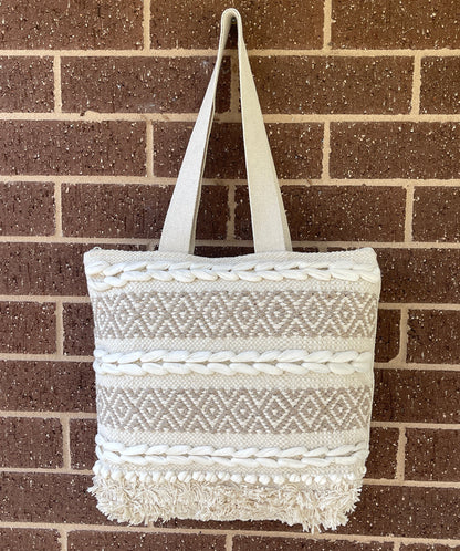Handmade Boho Cotton Bags Beach Boho Tote & Coastal Handbags