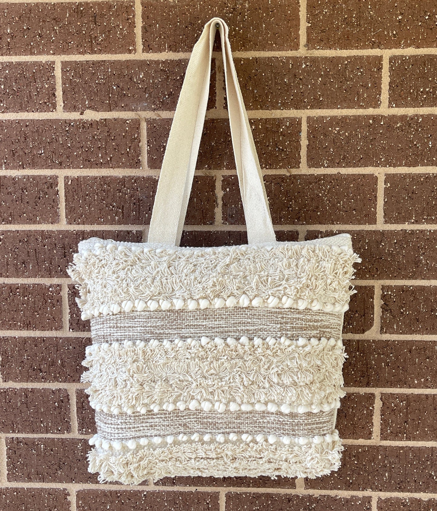 Handmade Boho Cotton Bags Beach Boho Tote & Coastal Handbags
