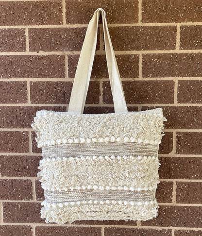 Handmade Boho Cotton Bags Beach Boho Tote & Coastal Handbags