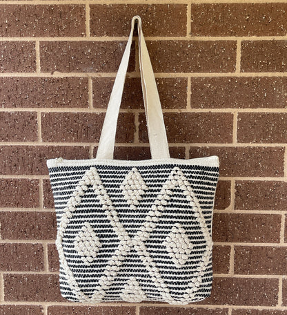 Handmade Boho Cotton Bags Beach Boho Tote & Coastal Handbags