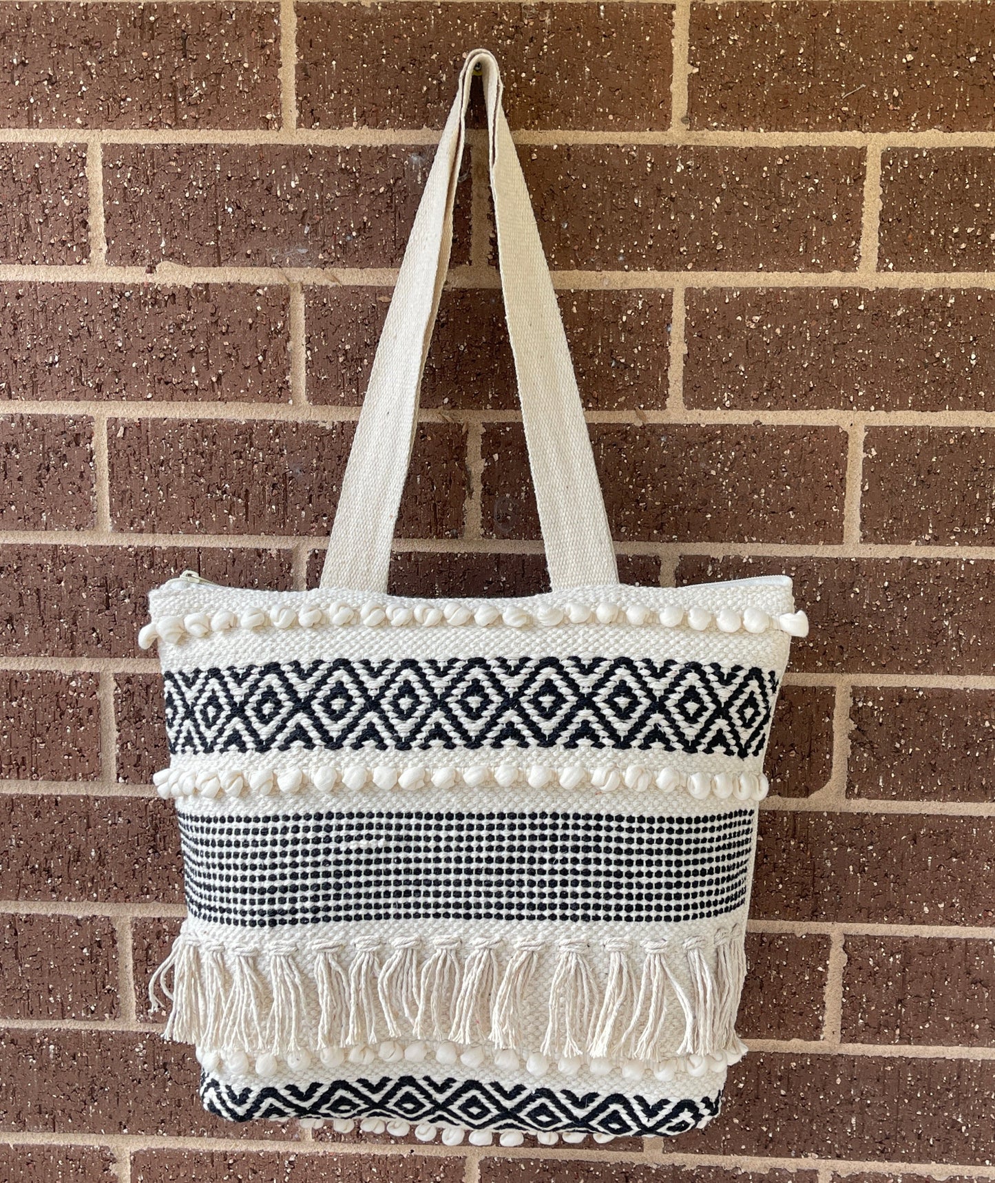 Handmade Boho Cotton Bags Beach Boho Tote & Coastal Handbags