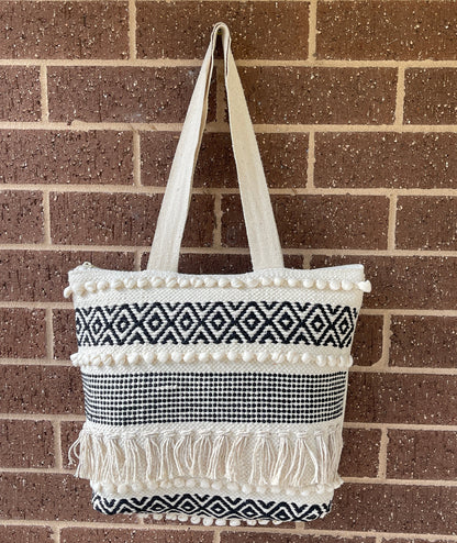 Handmade Boho Cotton Bags Beach Boho Tote & Coastal Handbags