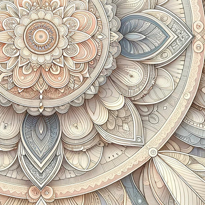 Bohemian Pastel Artisan Paisley Mandala Reversible Quilt Cover Duvet Cover Set - Adore India   