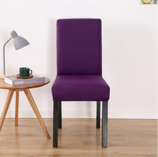 Purple Stretchable Chair Protector Cover