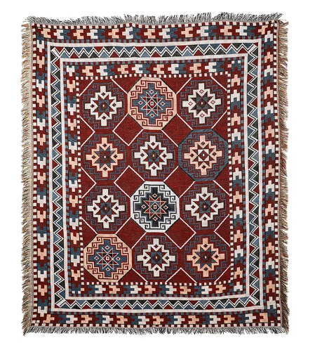 Malwa Bohemian Cotton Picnic Rug Blanket Tapestry - Adore India   