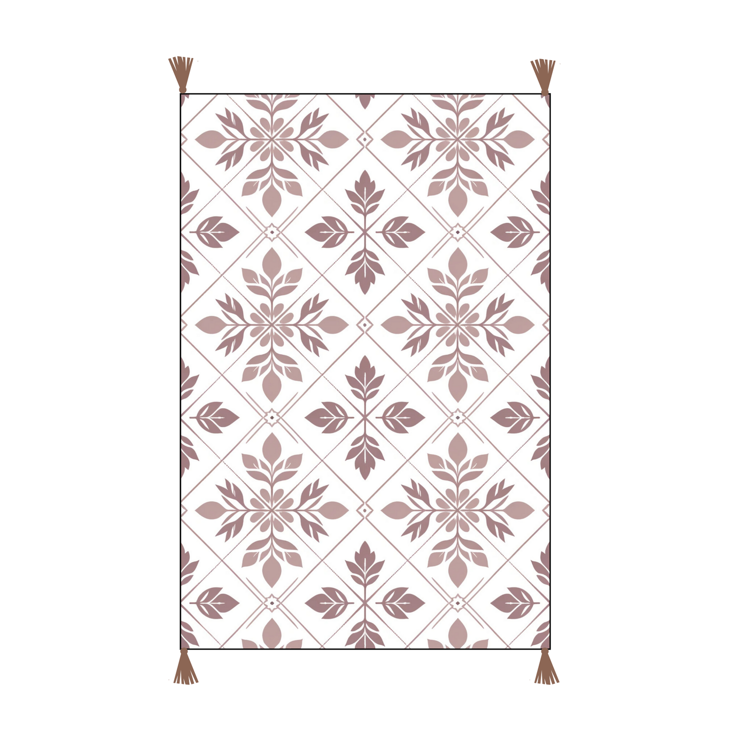 Vintage Mauve Bohemian Embroidered Cotton Bedding Throw Cushion