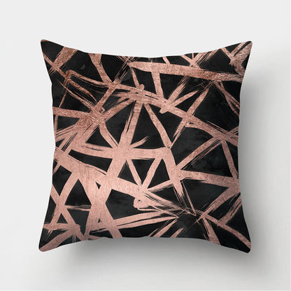 Abstract Leather Velvet Pillowcase Sofa Cushion Cover - Adore India   