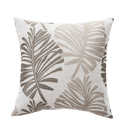 Leaf Linen Printed Home Decoration Cushion Cover - Adore India   
