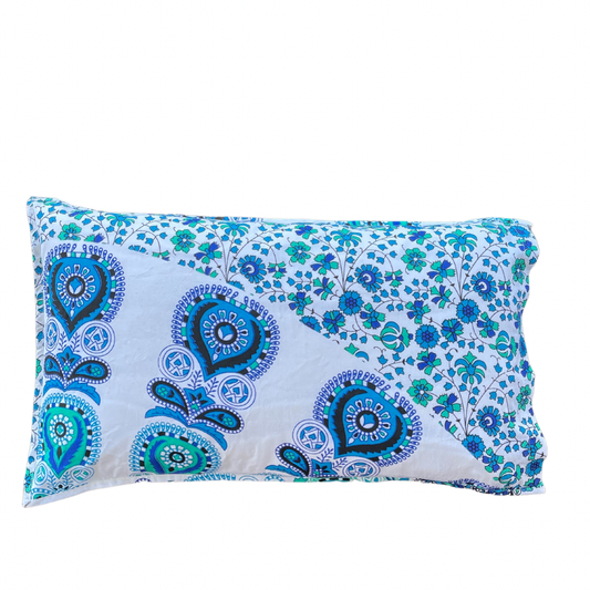 Harmony Blue Cotton Mandala Pillow Set 2Pcs - Adore India   