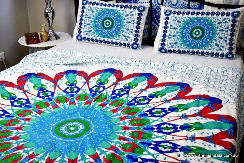 Universe Navy Mandala Throw - Adore India   