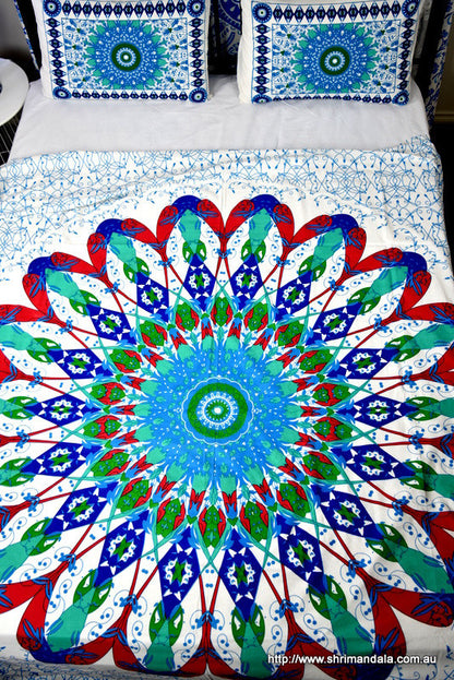 Wholesale Bulk Lot Universe Red Mandala Throw Set- 3 Pcs - Adore India   